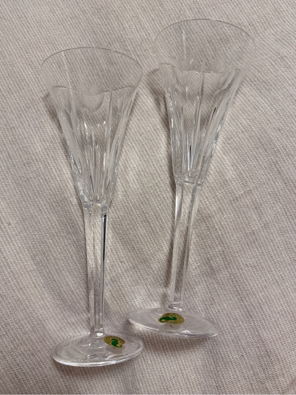 Waterford Crystal Millennium Love Champagne Flutes - Set of 2